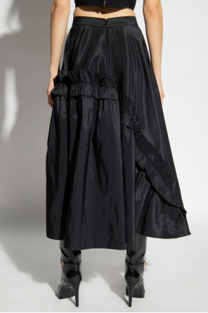 スカート Alexander Mcqueen Long Skirt SchaferandweinerShops TW - alexander mcqueen leather trimmed